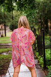 Pink Paisley Duster