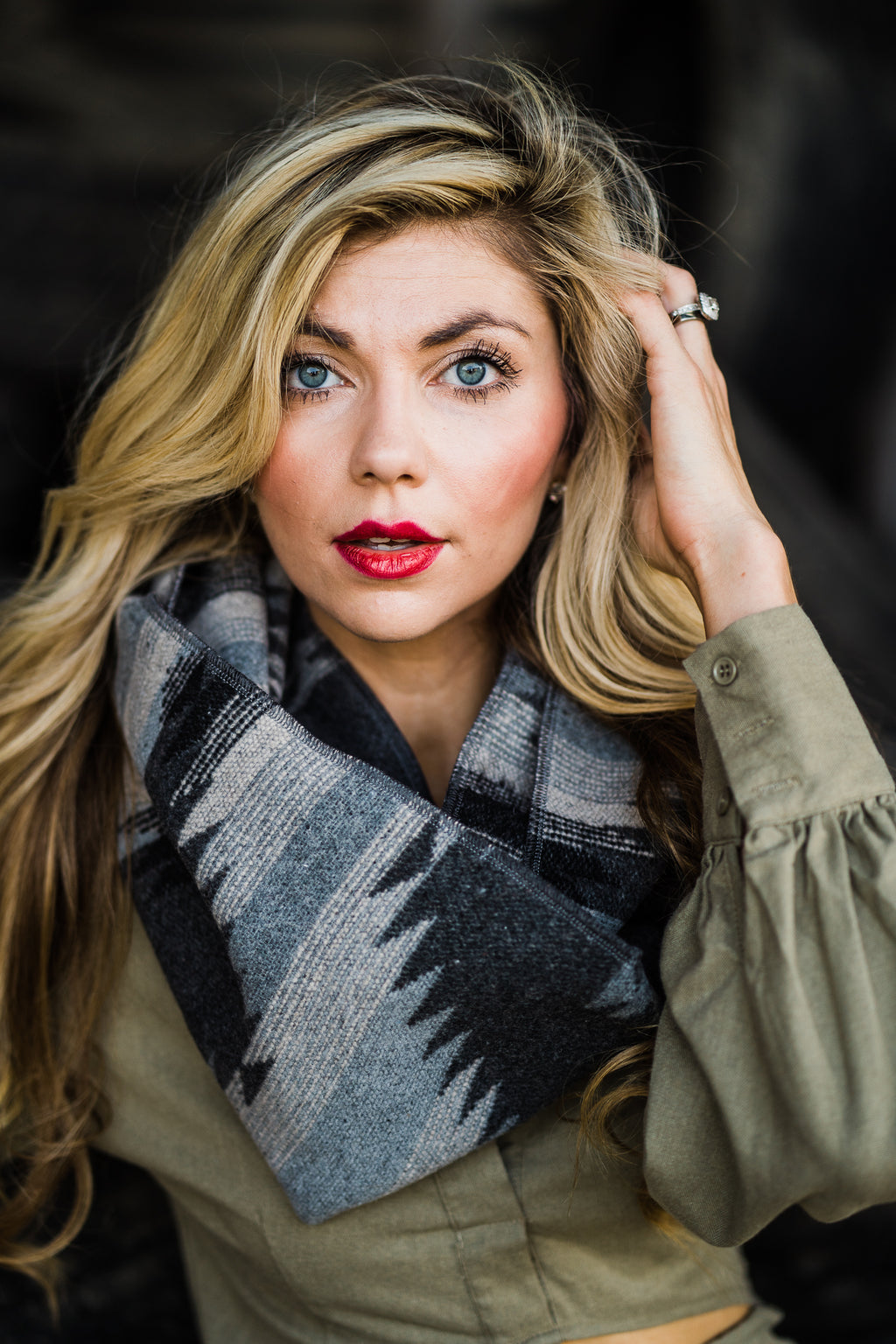 Charcoal Infinity Scarf